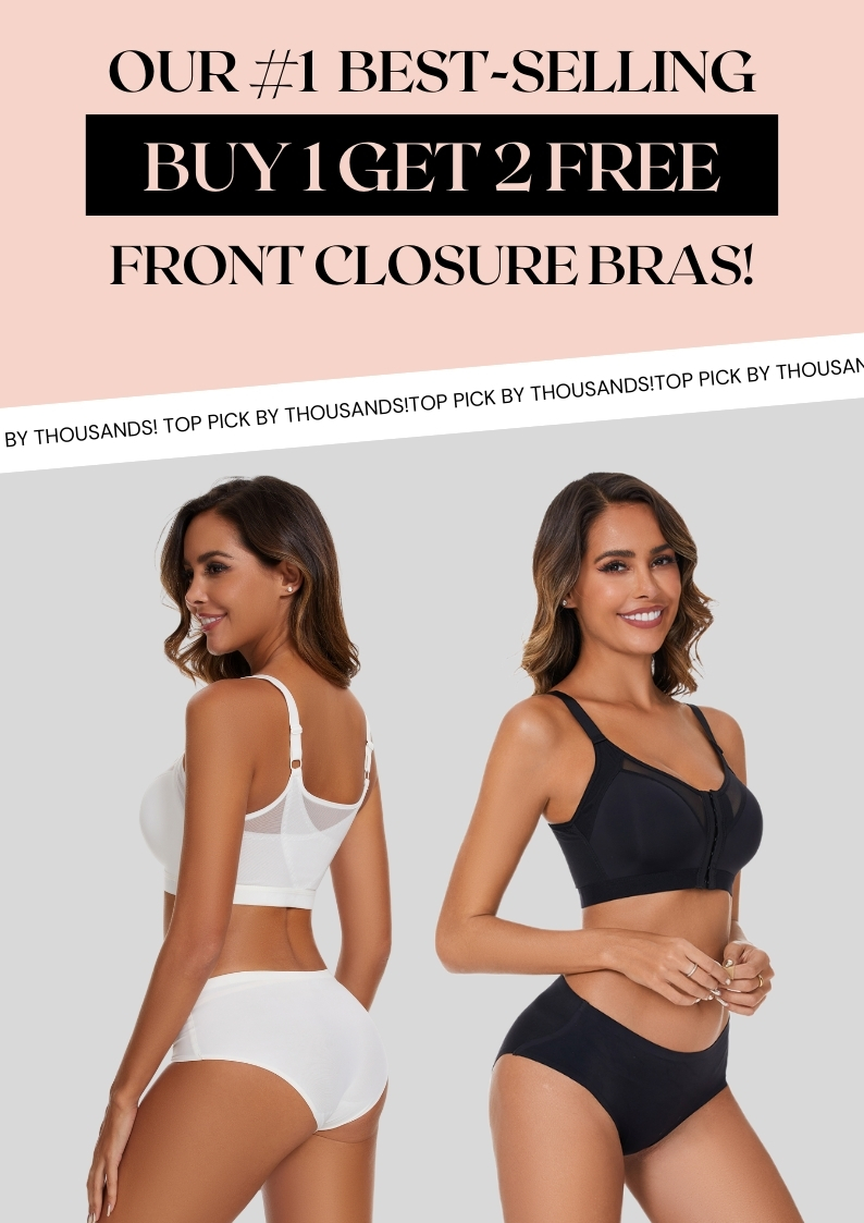 Our #1 Best-Selling Front closure Bras! BUY 1 GET 2 FREE! Top Pick by Thousands!