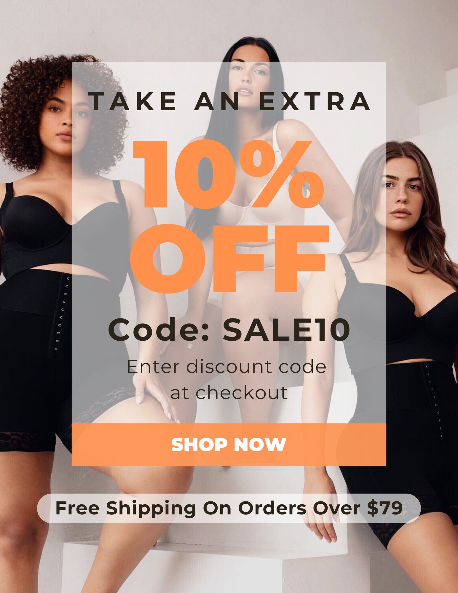 Extra 10% off everything! Code: SALE10